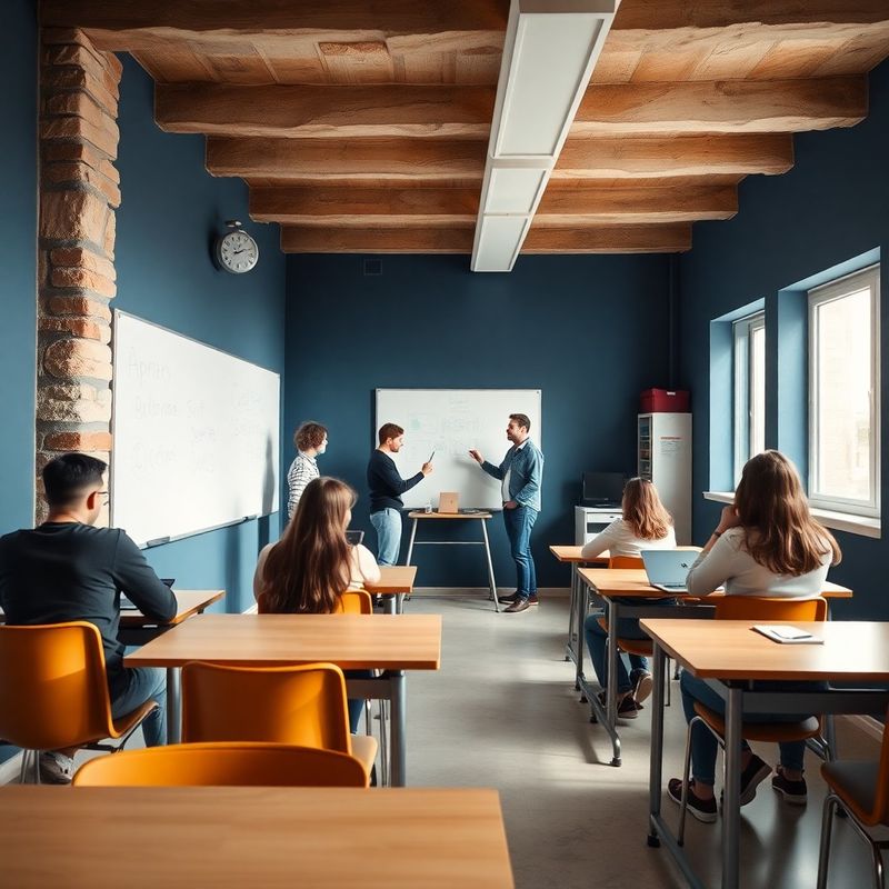 Mala grupa učenika radi s mentorom u modernoj indigo učionici u Karlovcu